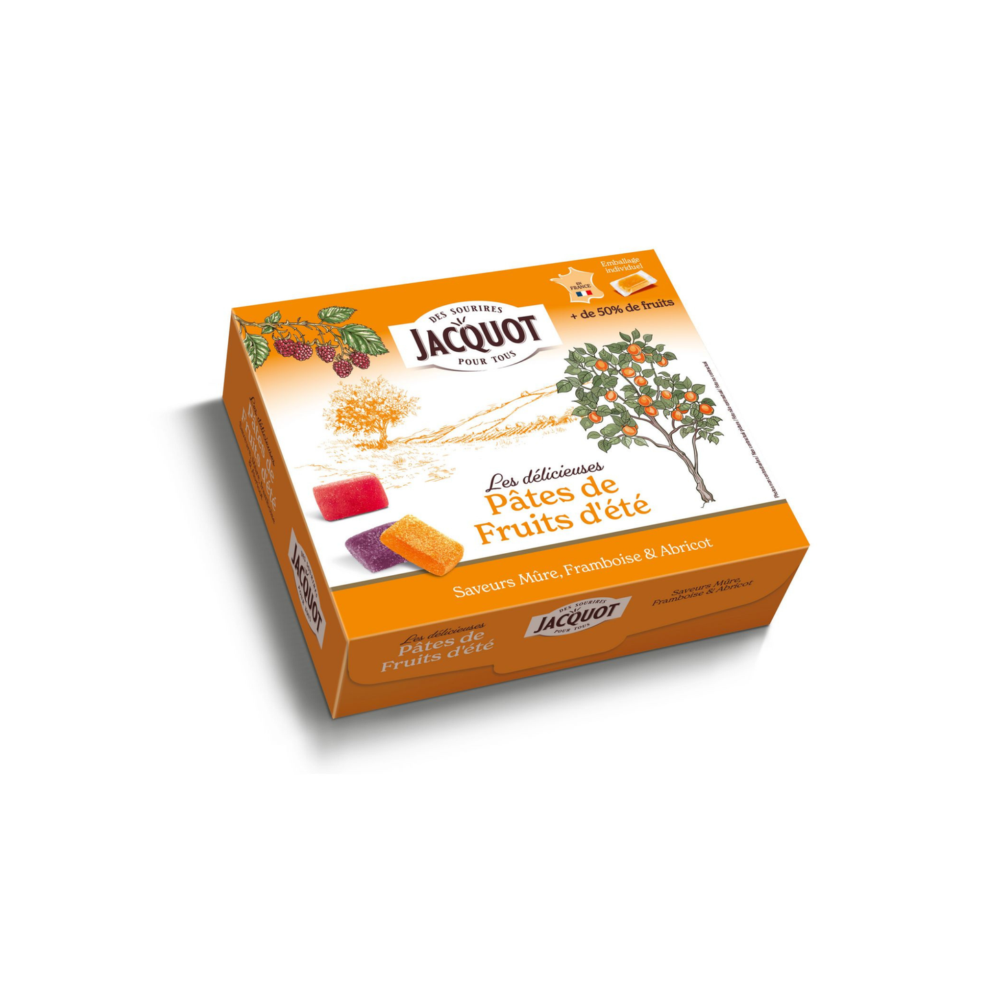 JACQUOT Pates de fruits exotiques 550g -A32