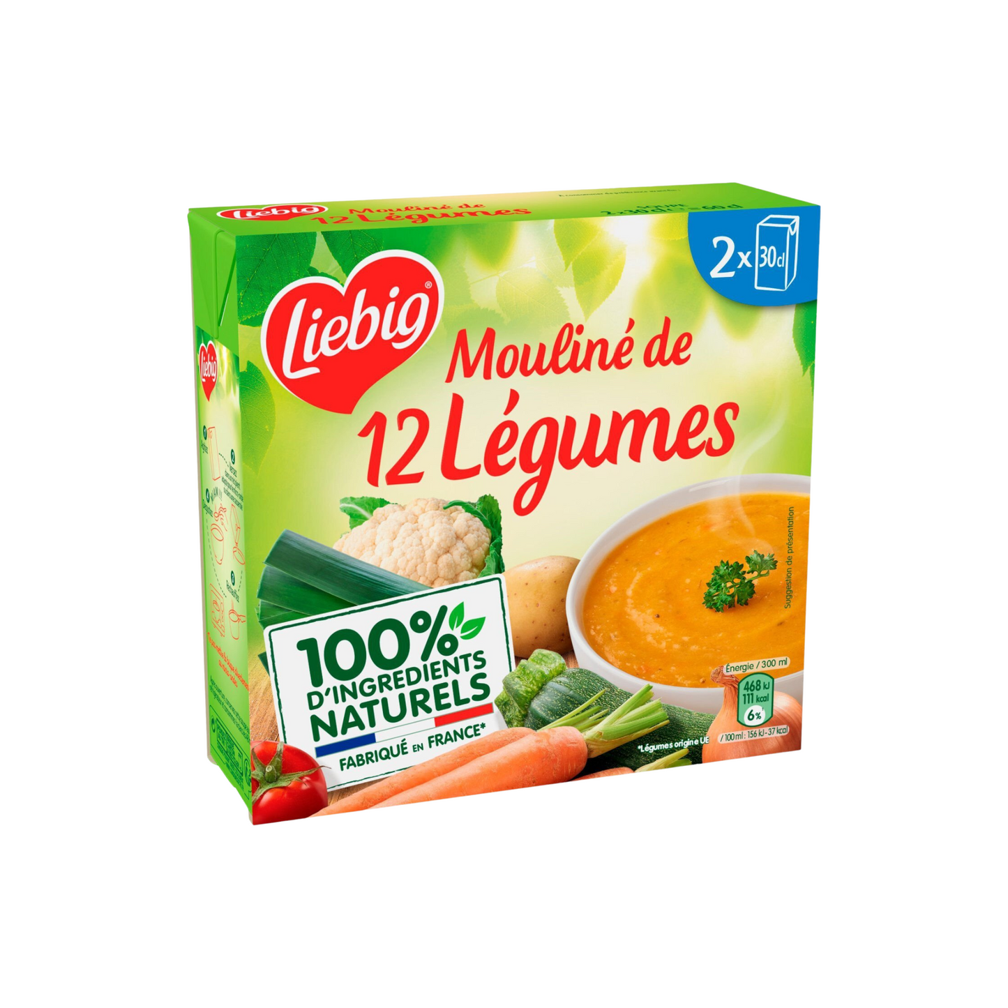 LIEBIG Mouliné de 12 légumes 2x30cl -G21/20