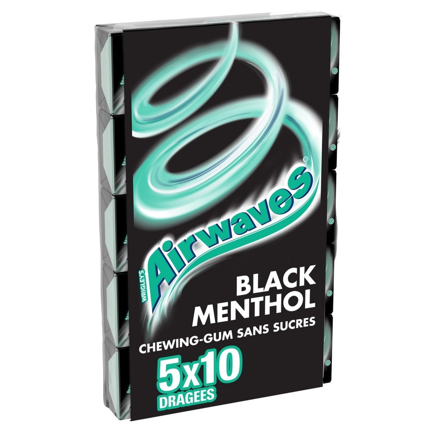 Airwaves chewing gum black menthol without sugar x5 -B23