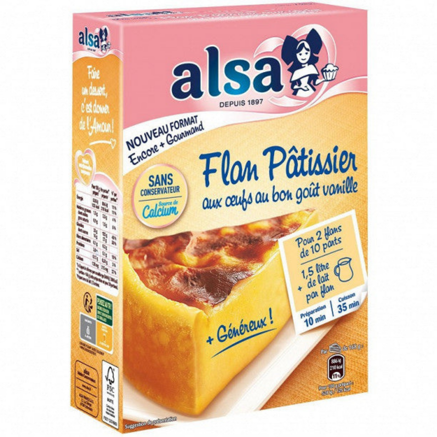 Alsa Preparation Pastry Flan 2x370g -e131