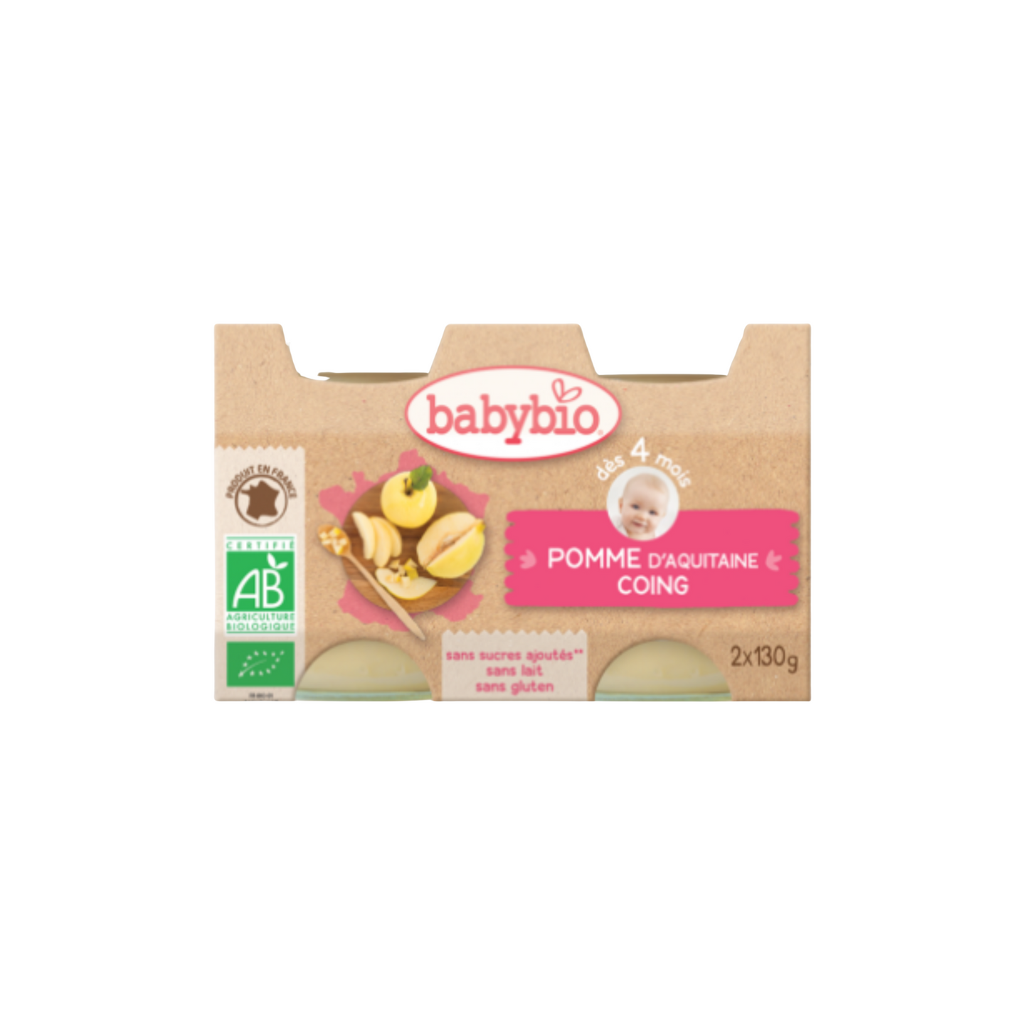 Babybio apple and quince 260g -d52