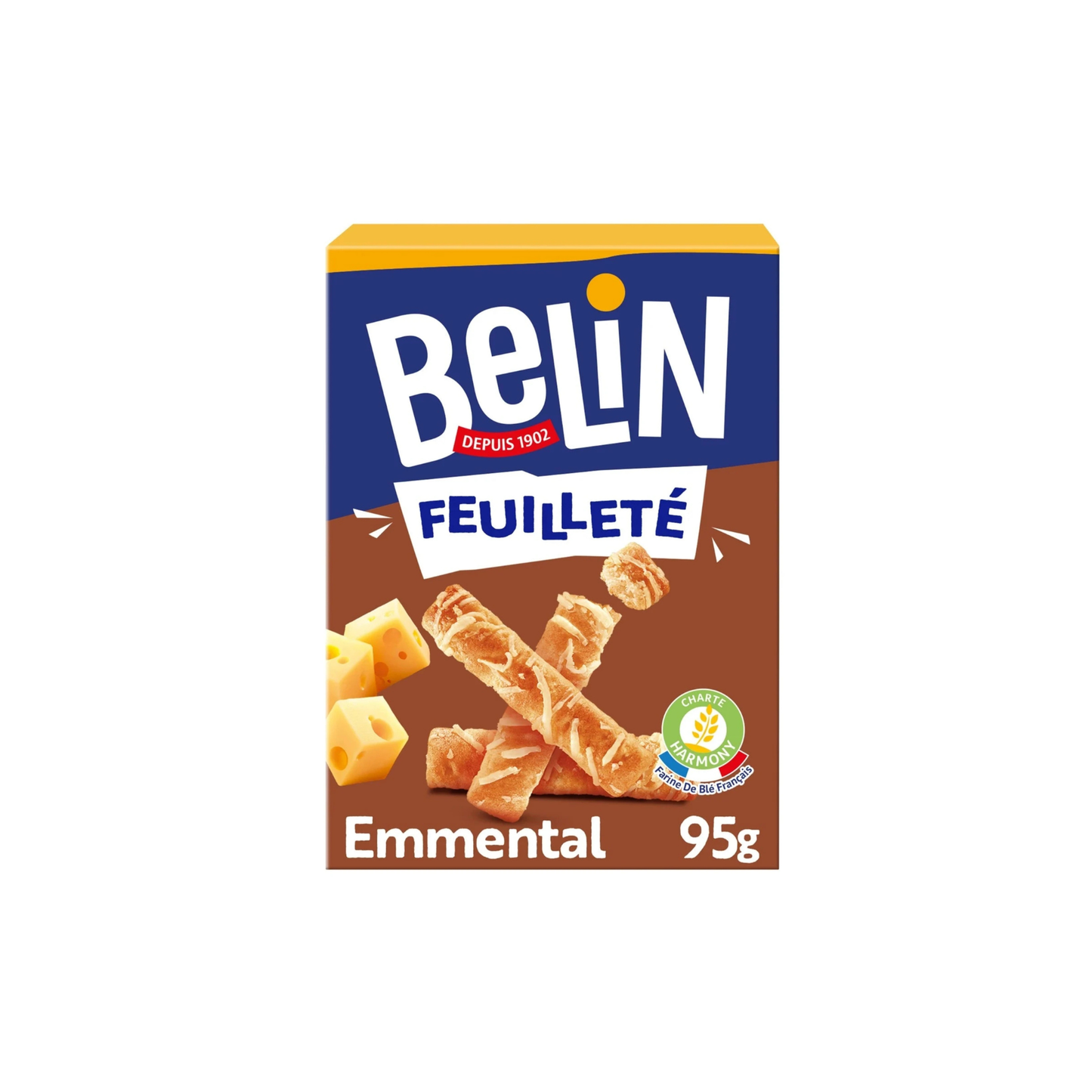BELIN Crackers feuilleté emmental 95g -CH