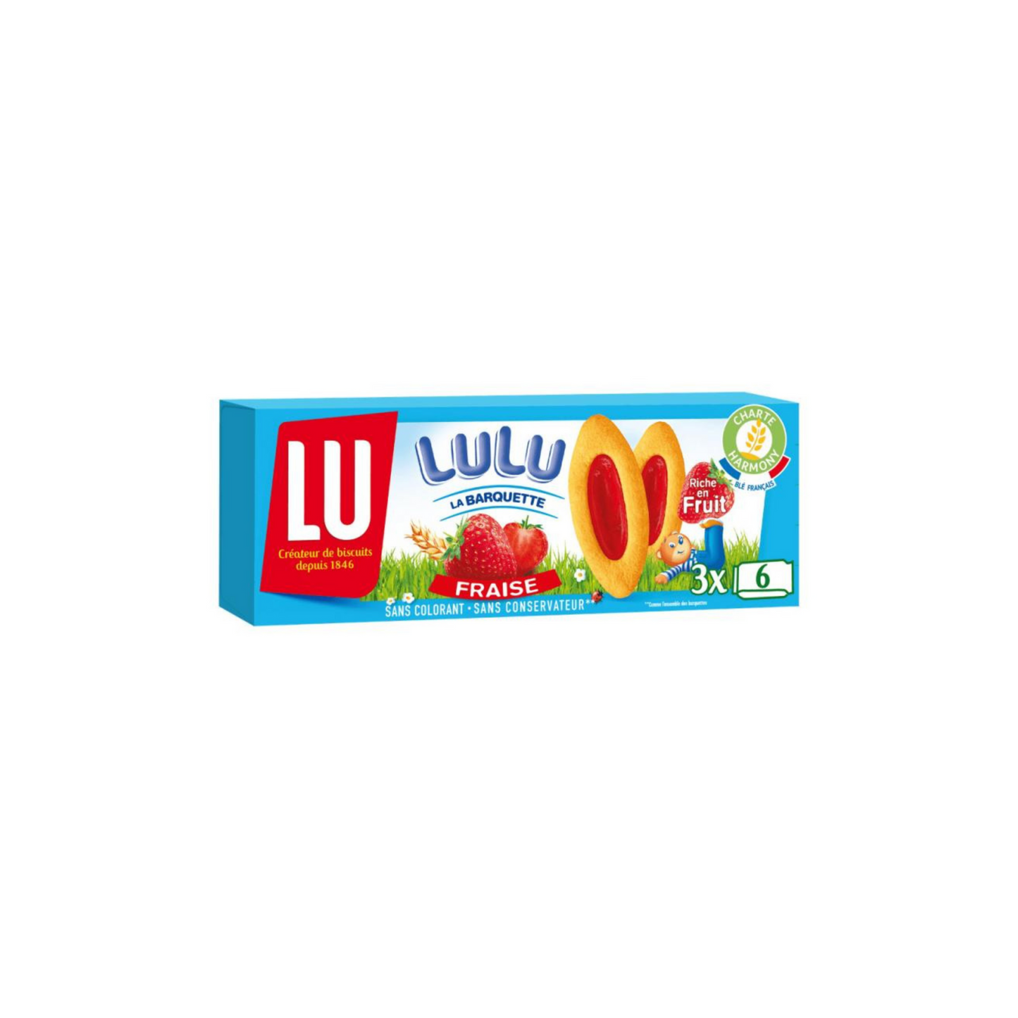 BISCUITS LU La Barquette Fraise 120g -M22