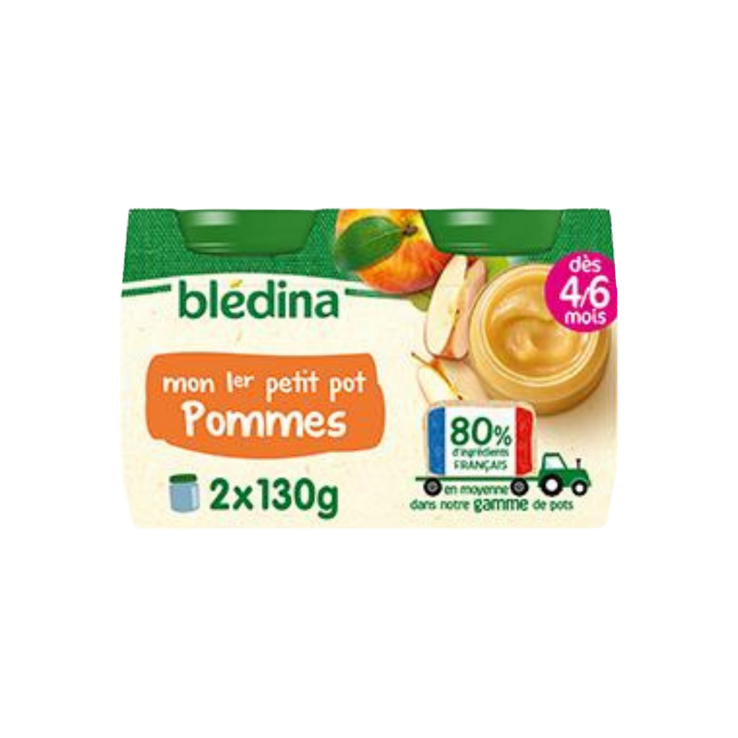 BLEDINA Mon 1er petit pot Pommes des 4/6 mois 260g -D23