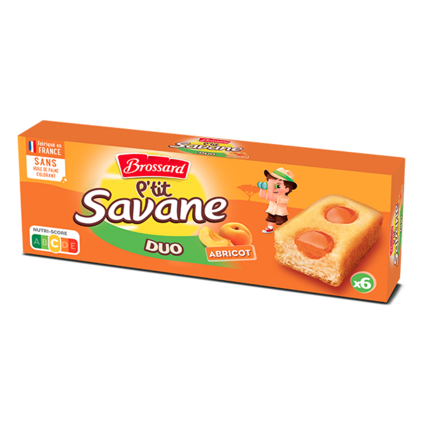 Brossard P’tit Savanne Duo Apricot X6 150g