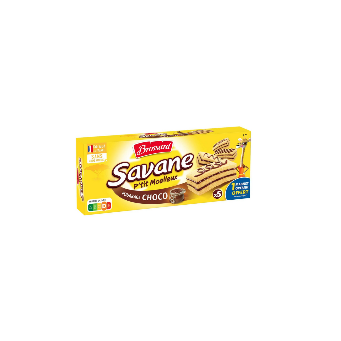 BROSSARD Savane p’tit moelleux choco x5 135g -A44