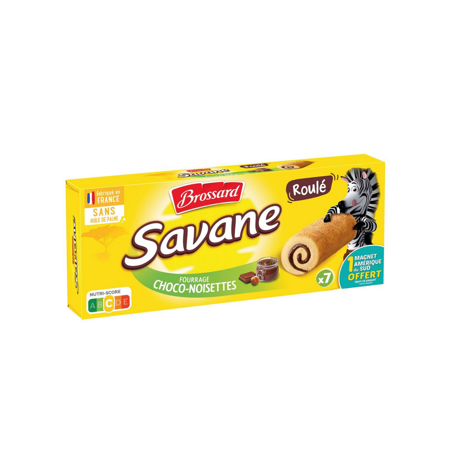 BROSSARD Savane roulo chocolatnoisettes x7 175g -A21