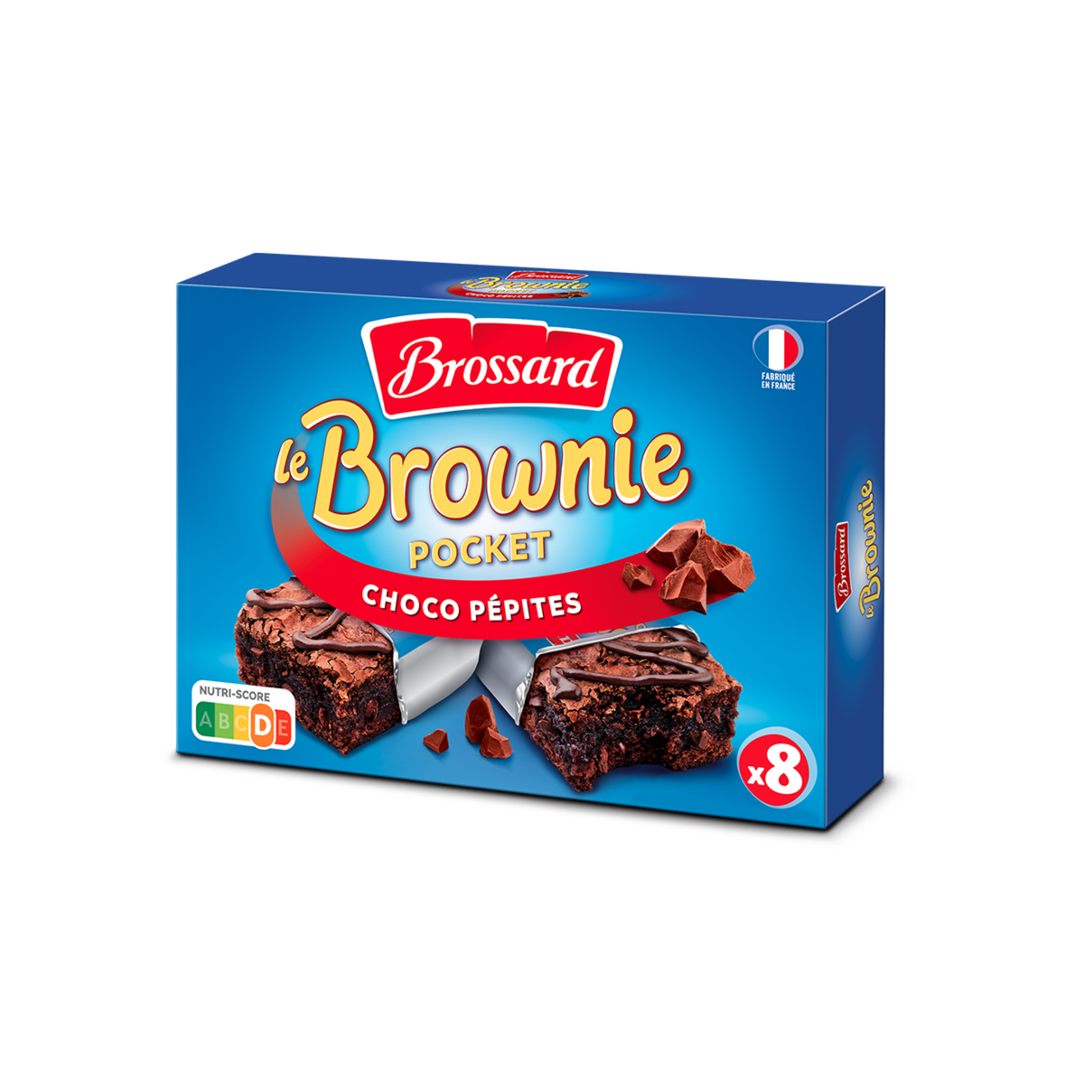 BROSSARD le mini brownie chocolat pépites x8 240g -A124