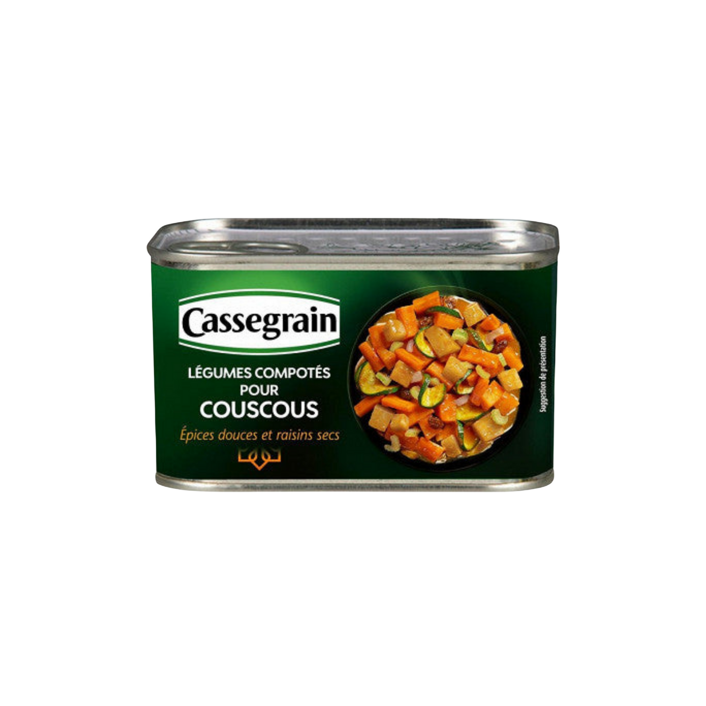 CASSEGRAIN Légumes couscous, épices douces et raisins secs 375g -I83