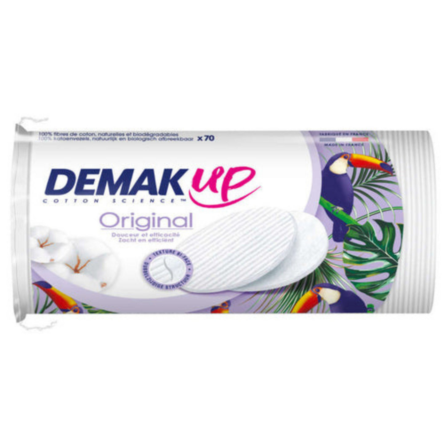 DEMAK UP Demak'Up Coton à démaquiller Original Ovales x70 12g — Épicerie française Montréal | Euro-Market