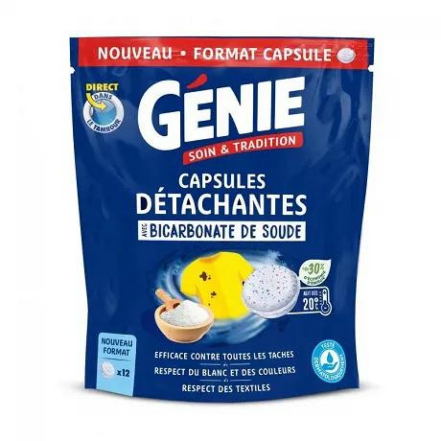 Gennie detachment capsules with 240g sodium bicarbonate -K31