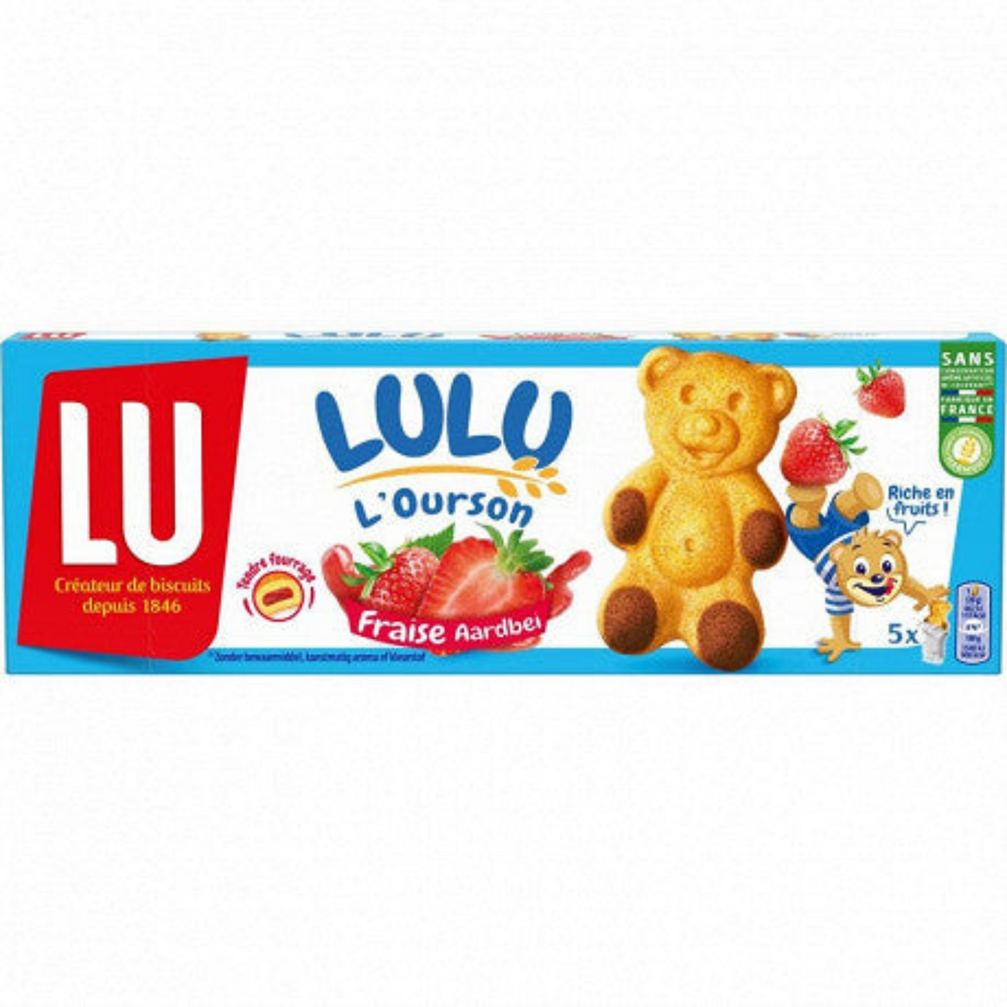 LU Oursons Fraise x5 150g -M22/20