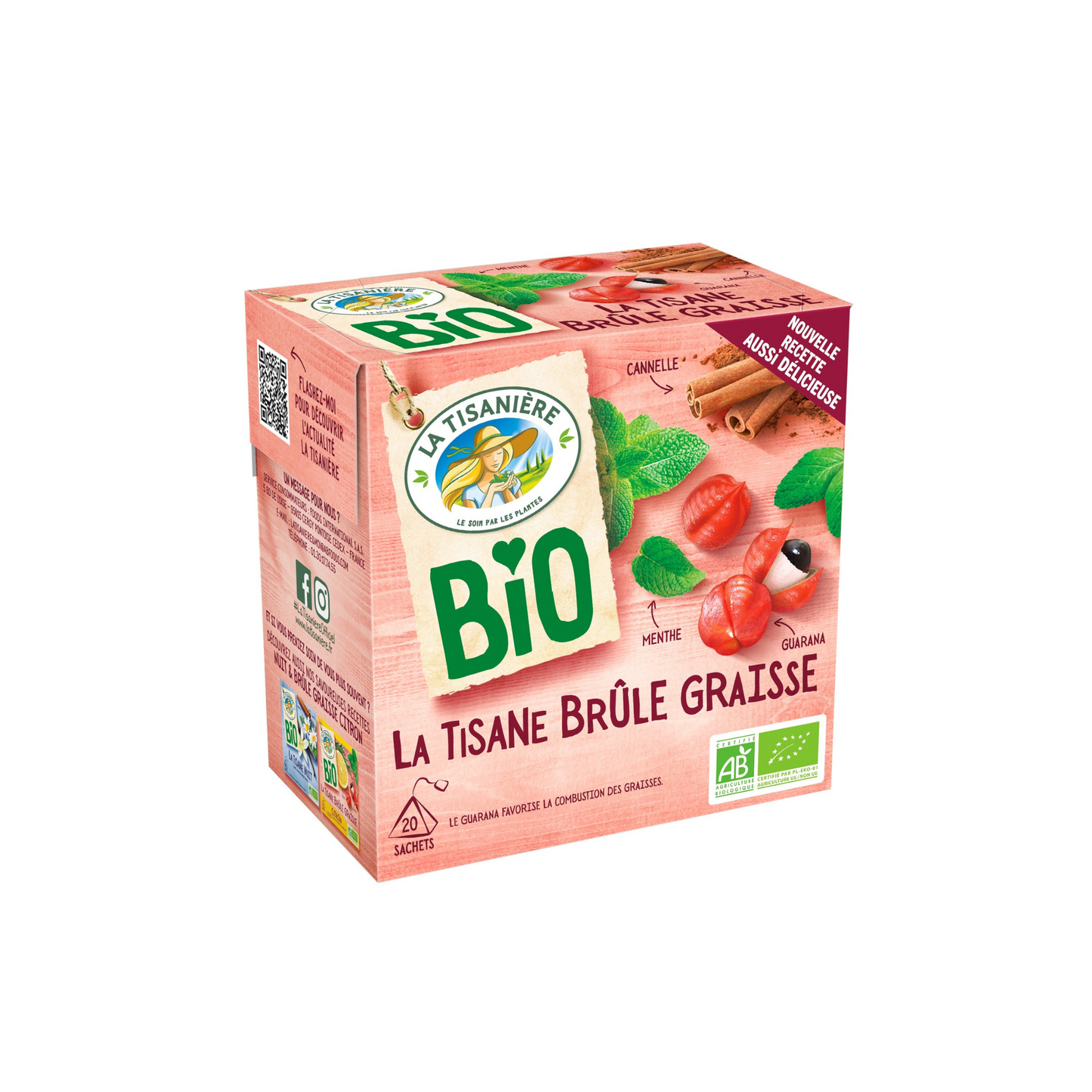 LATISANIÈRE Bio tisane brûle graisse 20 sachets 30g -E130