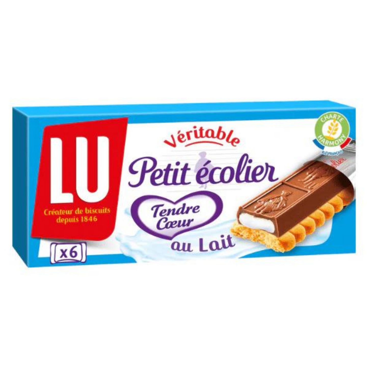 LU Petit écolier Tendre Lait 120g -A123