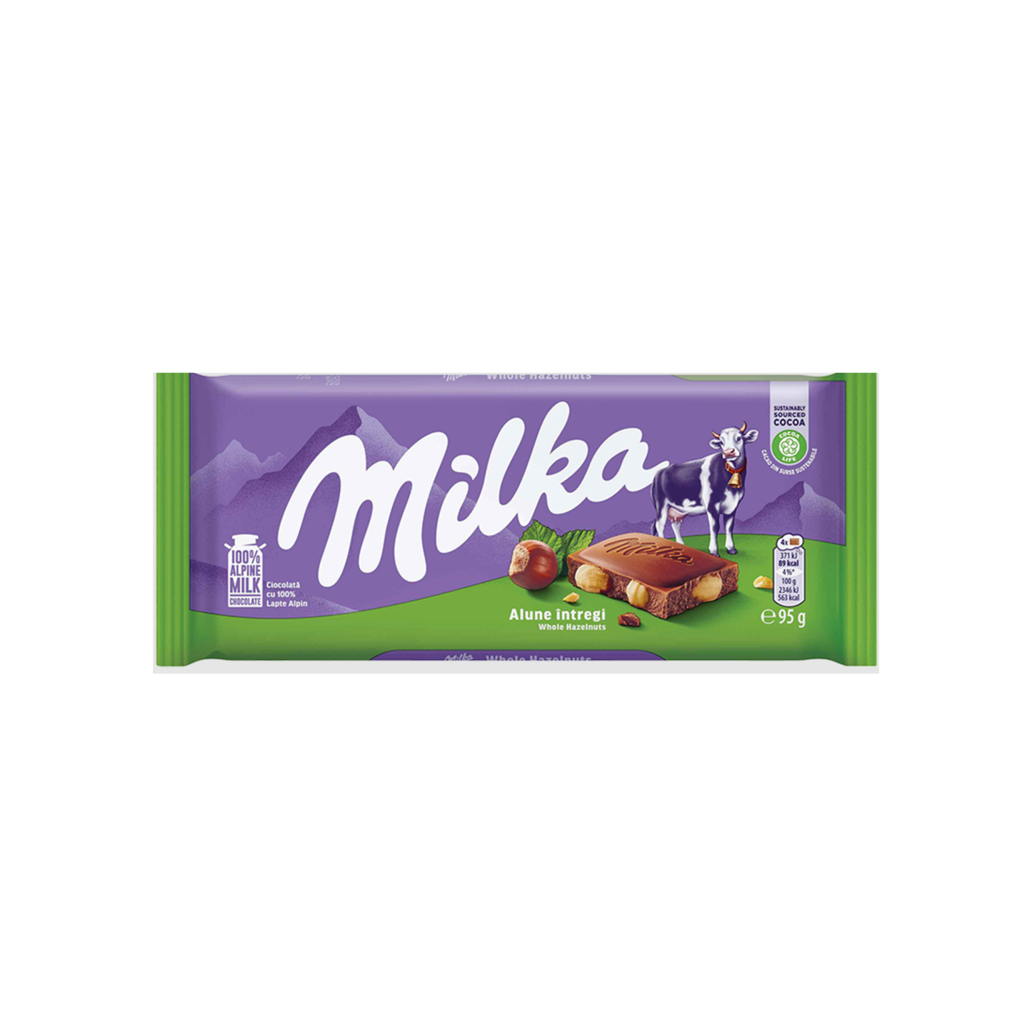 MILKA Tablette Whole Hazelnuts 95g -B43