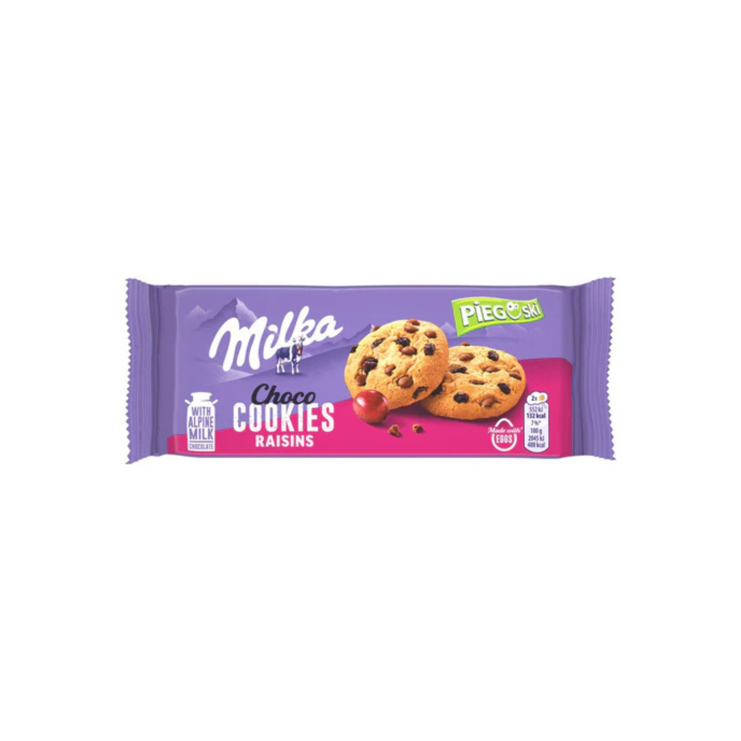 Milka Choco Cookies Raisins 135g -A33/34