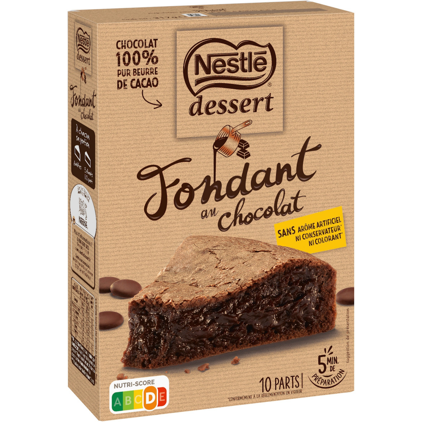 NESTLÉ Préparation gateau fondant chocolat 317 g -E92