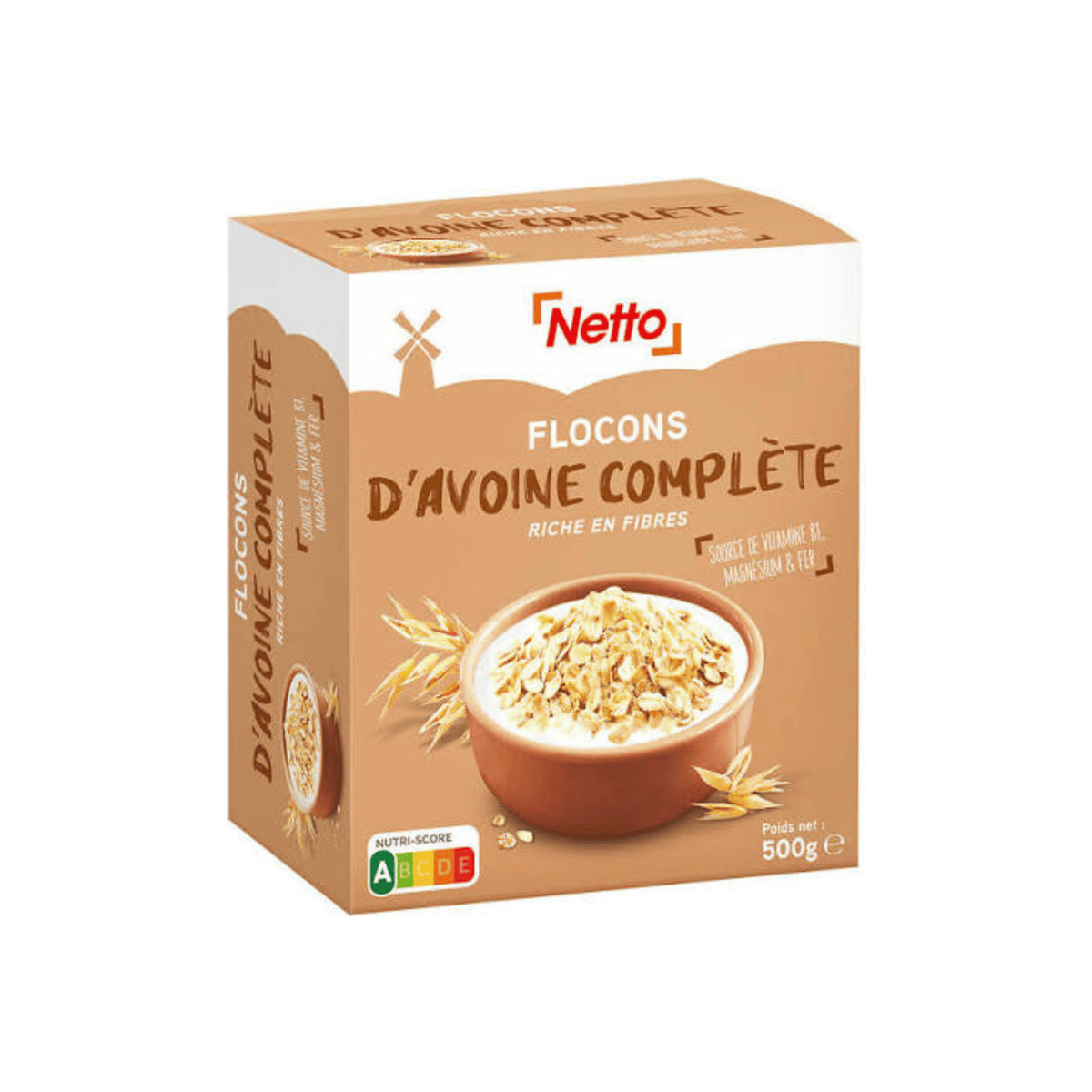 NETTO flocons d'avoine cplt500g -H23/24 — Épicerie française Montréal | Euro-Market