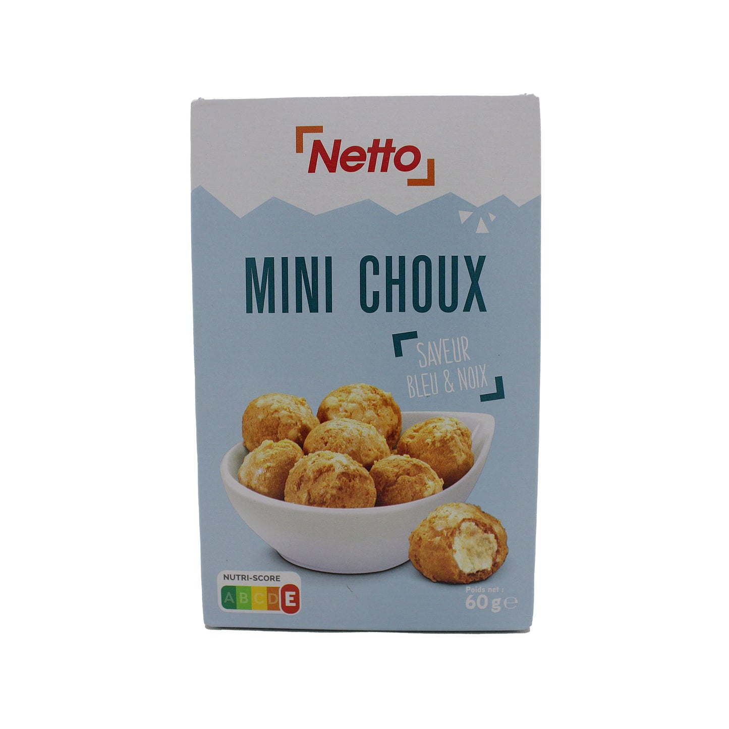 NETTO Blue minichoux and 60g nuts
