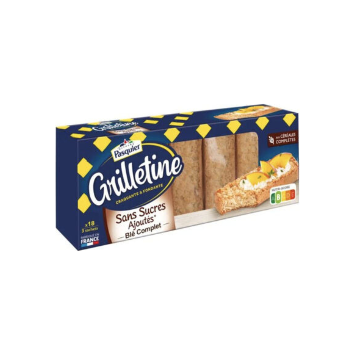 Pasquier Grilletin Galletine Blé Complete without added sugars 255g -e51