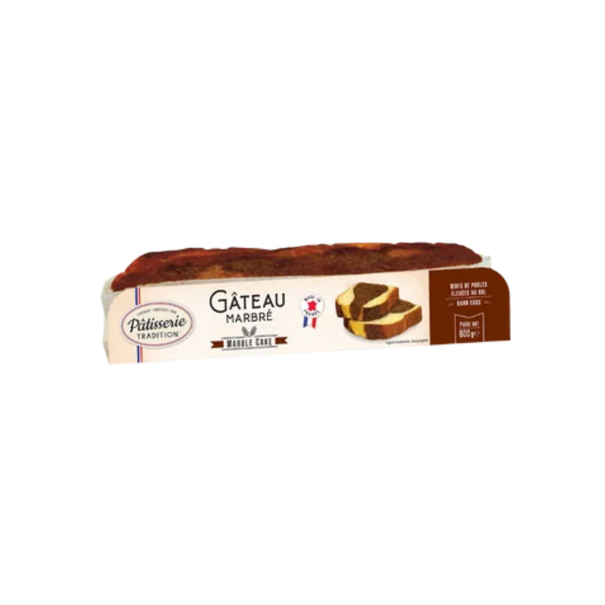 Patisserie Tradition Gateau aux oeufs marbré 600g — Épicerie française Montréal | Euro-Market