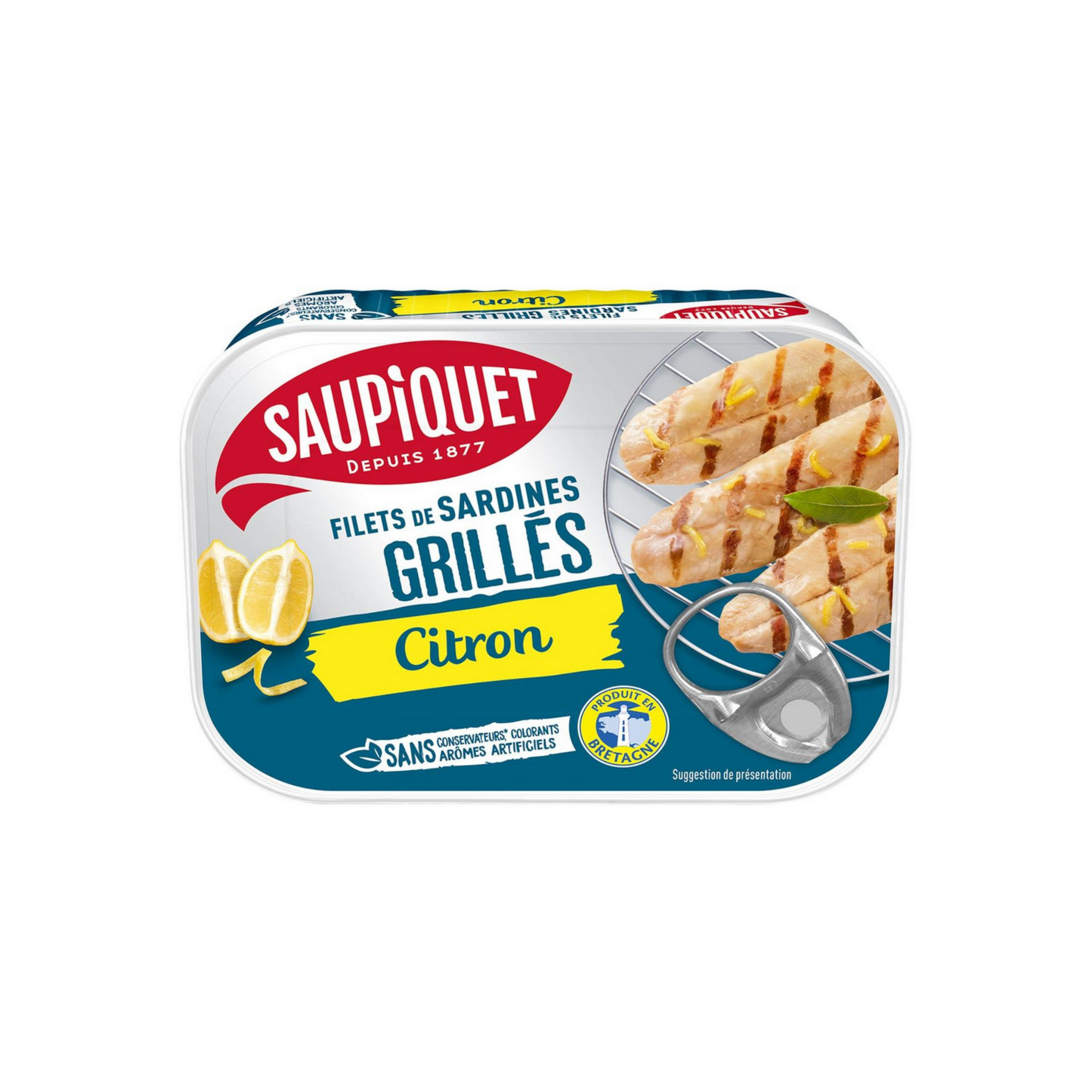SAUPIQUET Lemon sardine fillet 70g -C14