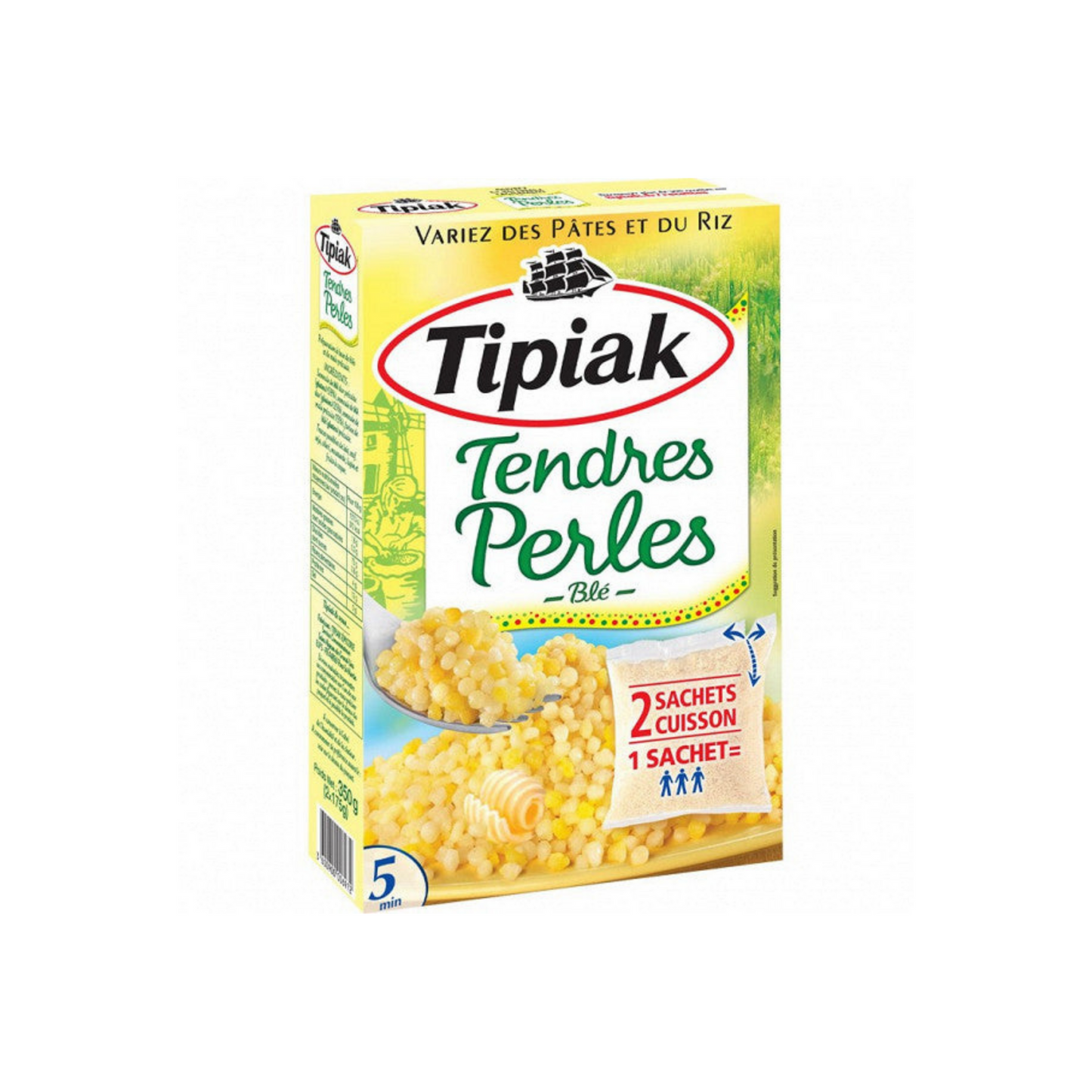 Tipiak Soft wheat pearls 2x175g -g104