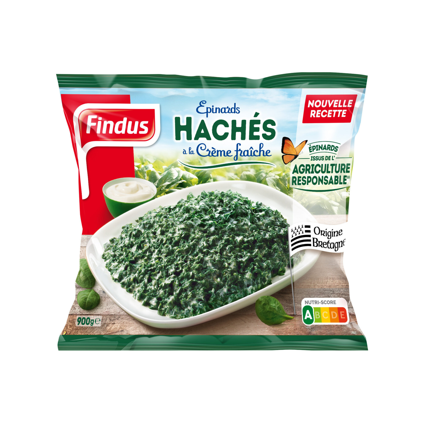 FINDUS Epinard Hachee à la Crème 900g