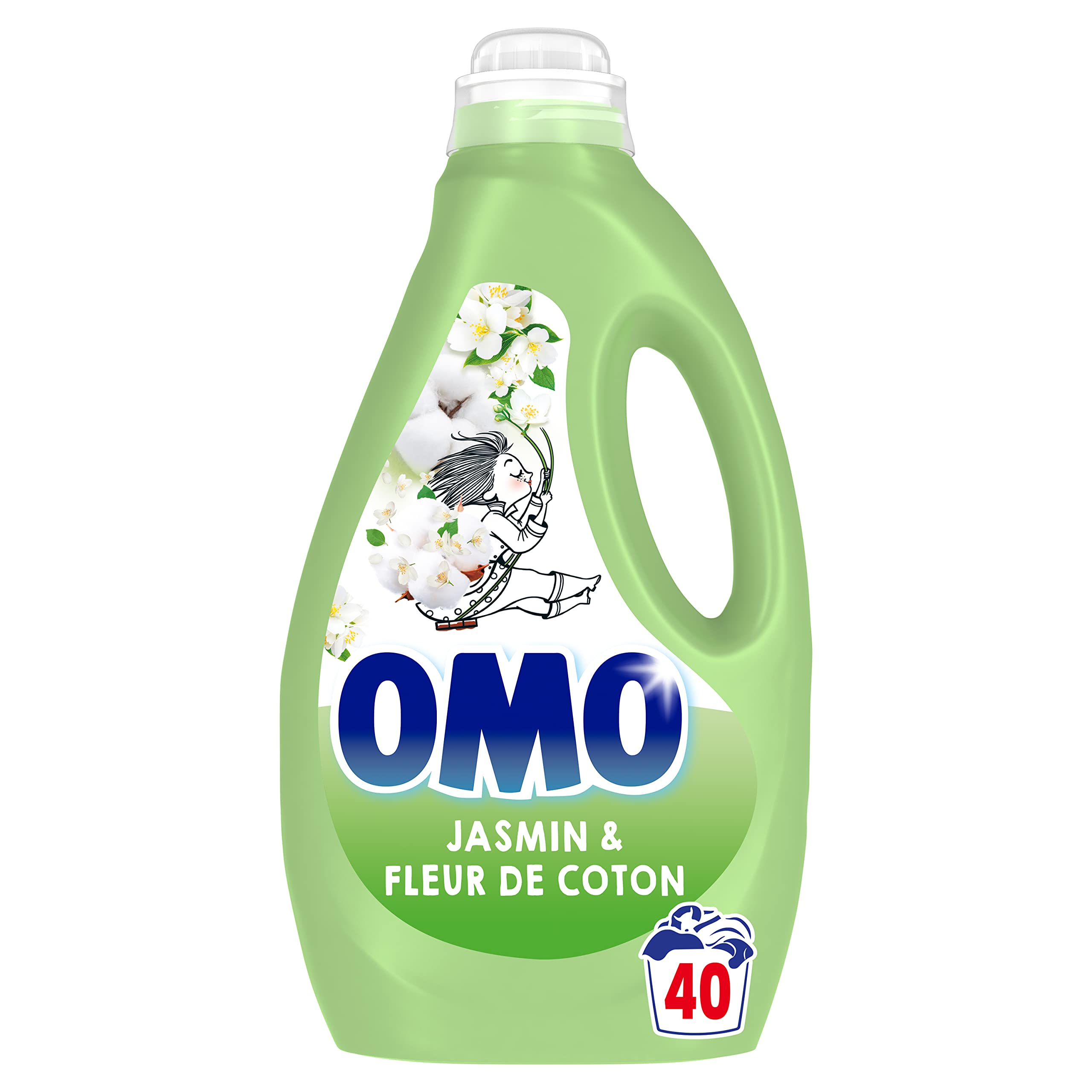 EURO MARKET  omo lessive liquide jasmin fleur de coton 1 8l – Euro-Market