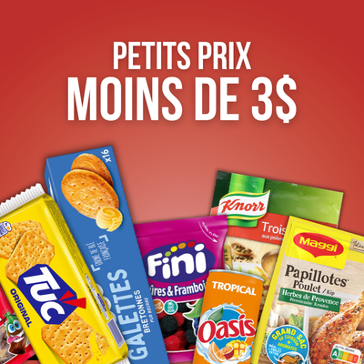 Moins de 3$