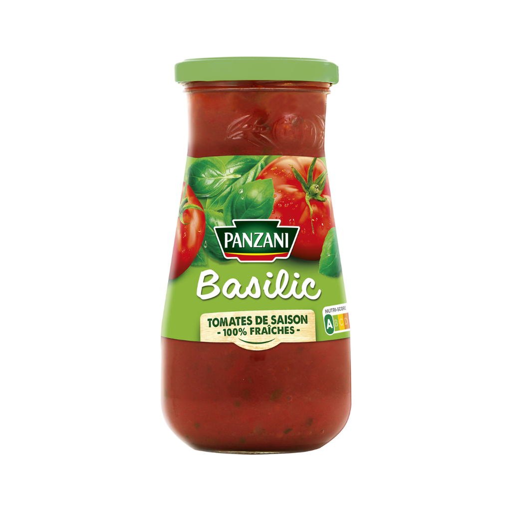 EURO MARKET | panzani sauce basilic aux tomates fraiches 400g