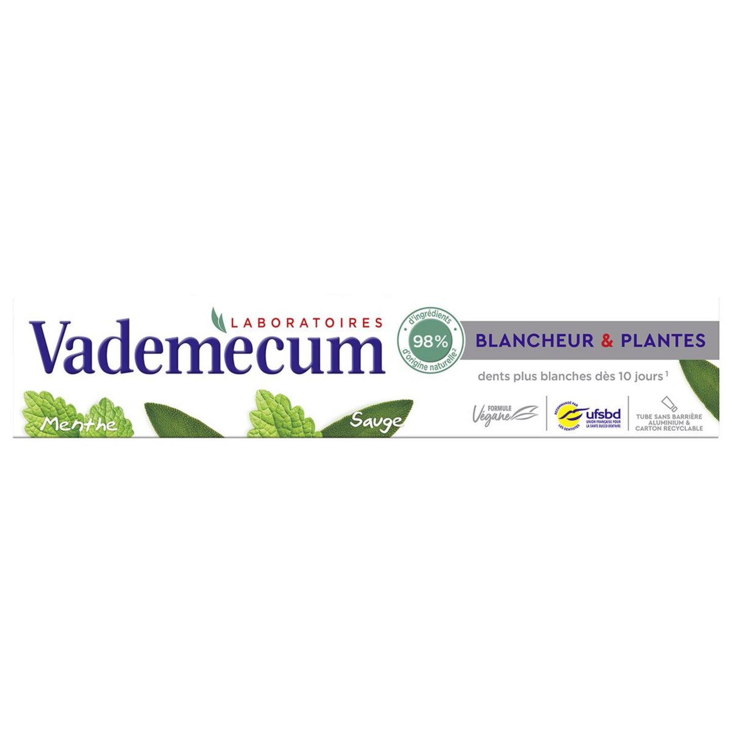 Vademecum White toothpaste and plants 75ml -J64