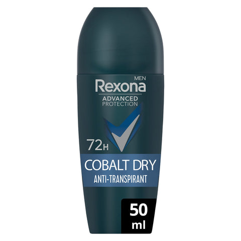 REXONA Déodorant Homme Anti-Transpirant Cobalt Dry 50ml -K13