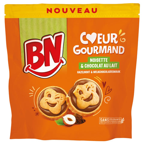BN Biscuit cœur gourmand chocolat noisette 249g -A32