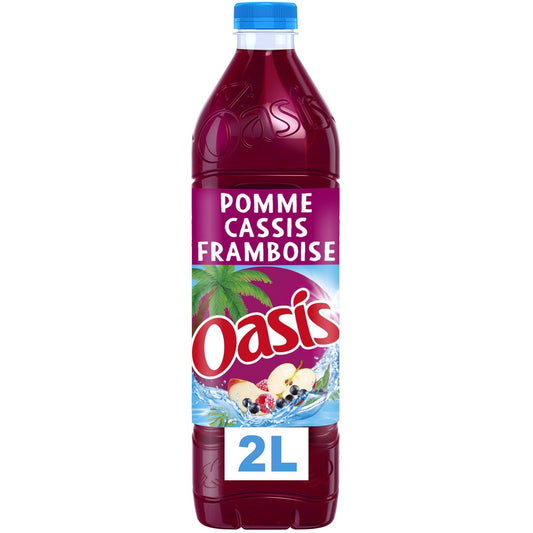 Oasis Fruit Drinking Apple Flavor Flavor Raspberry 2L -M32