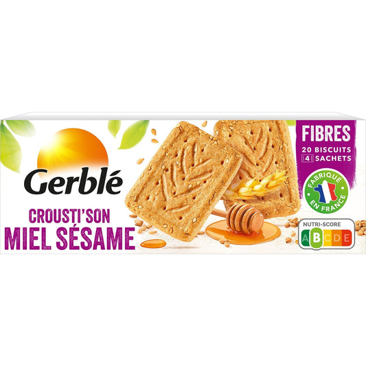 Gerble cookie Crousti'Son honey sesame 200g -d113