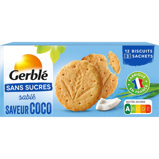 Gerblé cookie coconut flavor without sugars 132g -d112