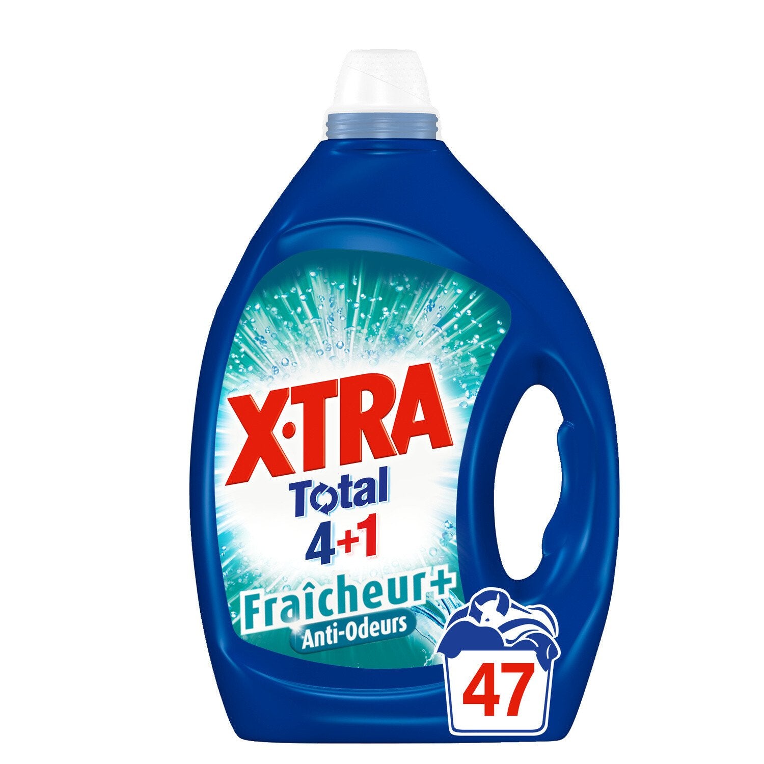 XTRA Lessive Liquide Fraicheur+ Anti Odeurs 47 lavages 2.12L -K33