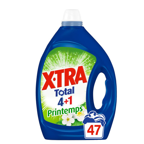 XTRA Lessive Liquide Total Blanc & Couleurs 47 lavages 2.12L -K30