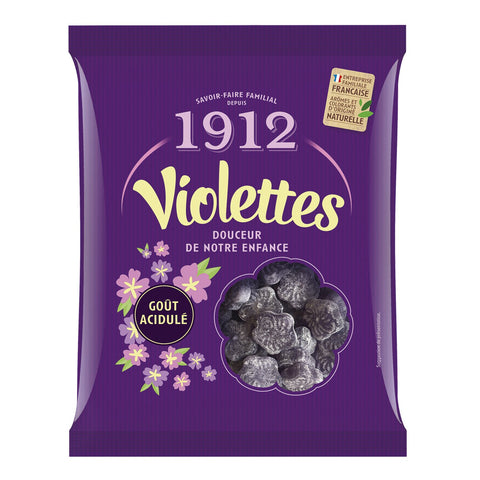 VERQUIN Bonbons Violettes goût acidulé 200g -B133