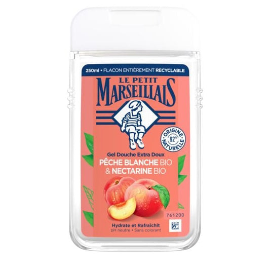 LE PETIT MARSEILLAIS Organic Peach &amp; Organic Nectarine Shower Gel 250ml -j101