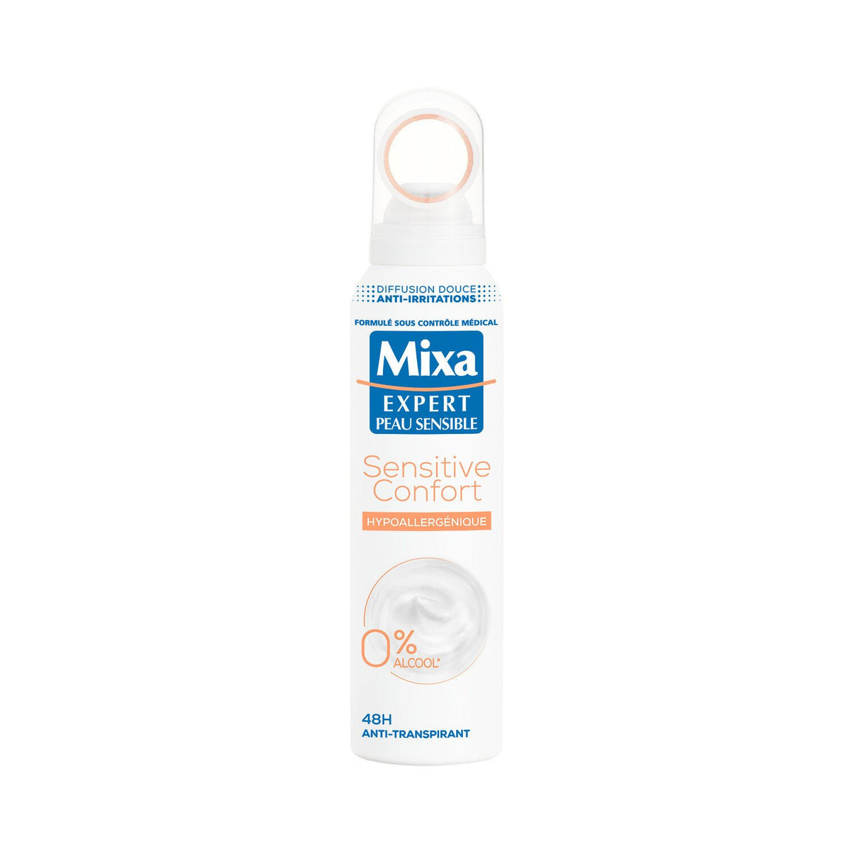 MIXA Déodorant Anti-Transpirant Hypoallergenique Sensitive Confort 150ml -K14