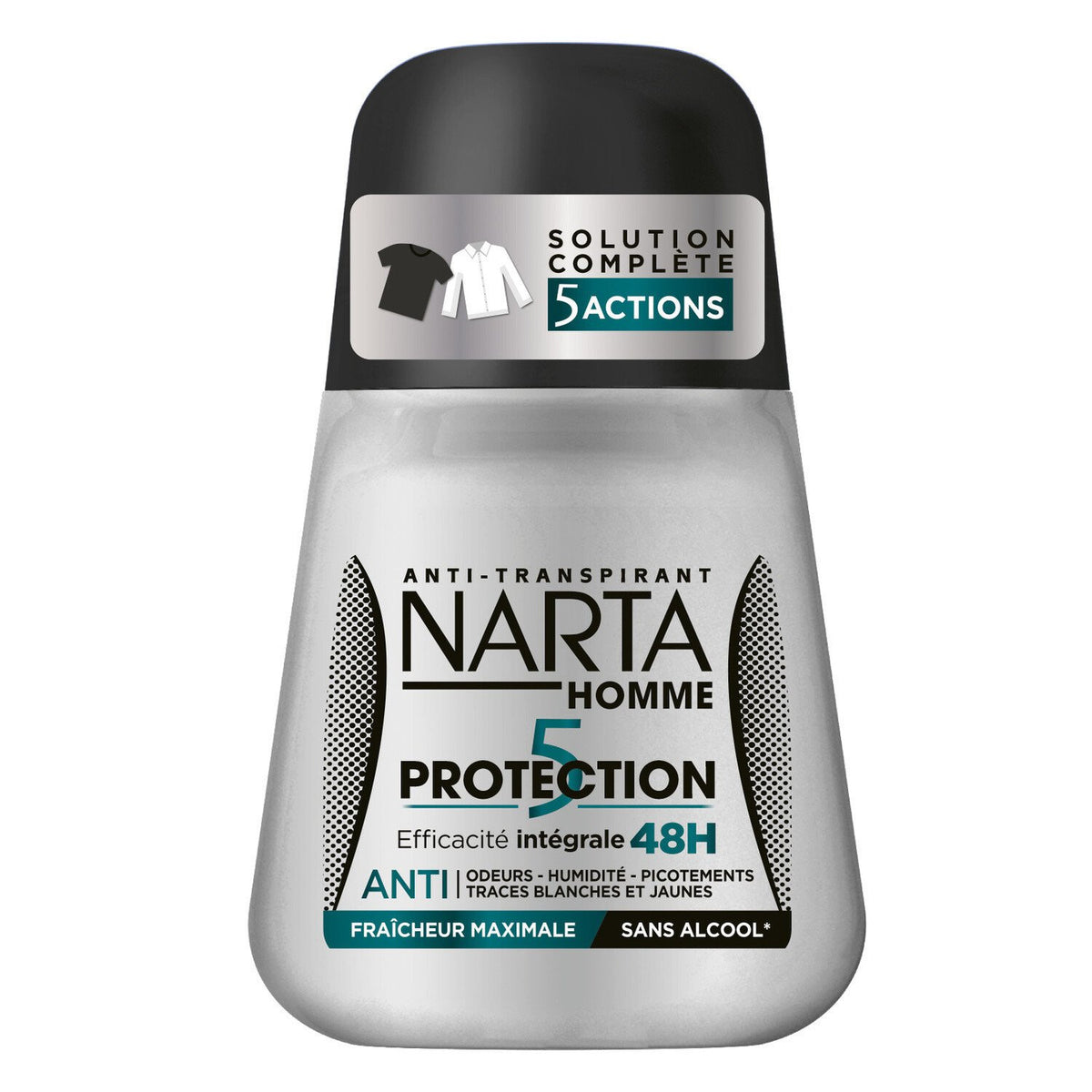 NARTA Déodorant Homme Protection 5 Actions Intégrale 48H 50ml -J94