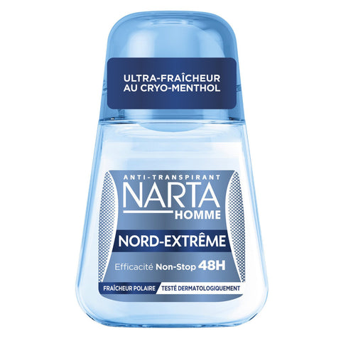 NARTA Déodorant Homme Nord-Extrême 48H Ultra-Fraicheur au Cryo-Menthol 50ml -K12