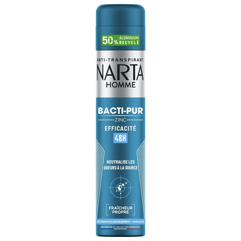 Narta Deodorant Man Bacti -Pur in zinc 48h 200ml -K10