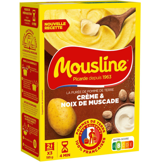 Mousline puree in Flocons Cream and nutmeg 195g -G120/121