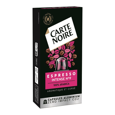 CARTE NOIRE Intense espresso n°9 nespresso type 10 capsules 53 g F124