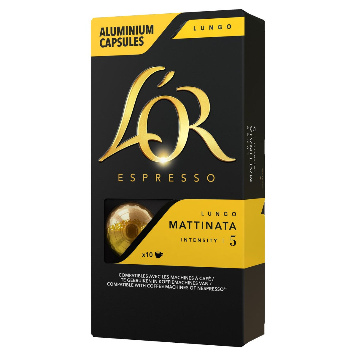 L'OR Café capsules lungo mattinata n°5 x10 52g -F103