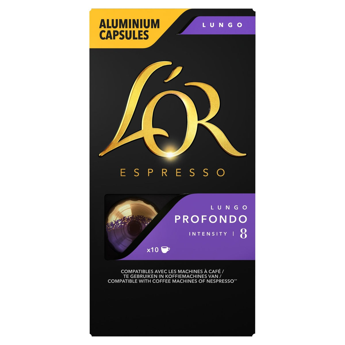 L'OR Café capsules lungo profondo intensité 8 x10 52g -F103