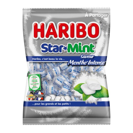 HARIBO Bonbons Star Mint menthe intense 100 g / B122
